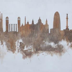 Cuadro Barcelona Skyline 2