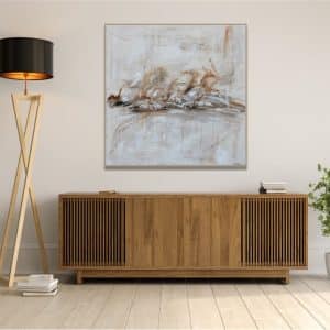 Cuadro Verona con Marco de Caja Americana en Roble