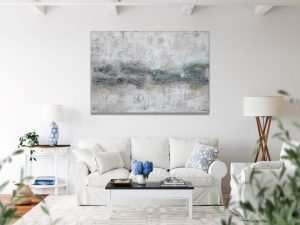 cuadro verde acrílico