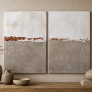 Cuadro Diptico Silencio 1 y 2