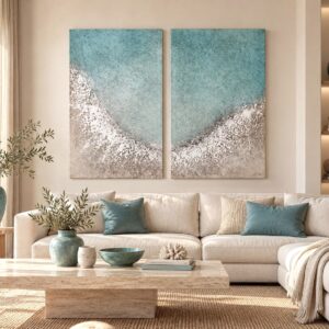 Cala Mistral Diptico- PIEZAS ÚNICAS 55x85cm